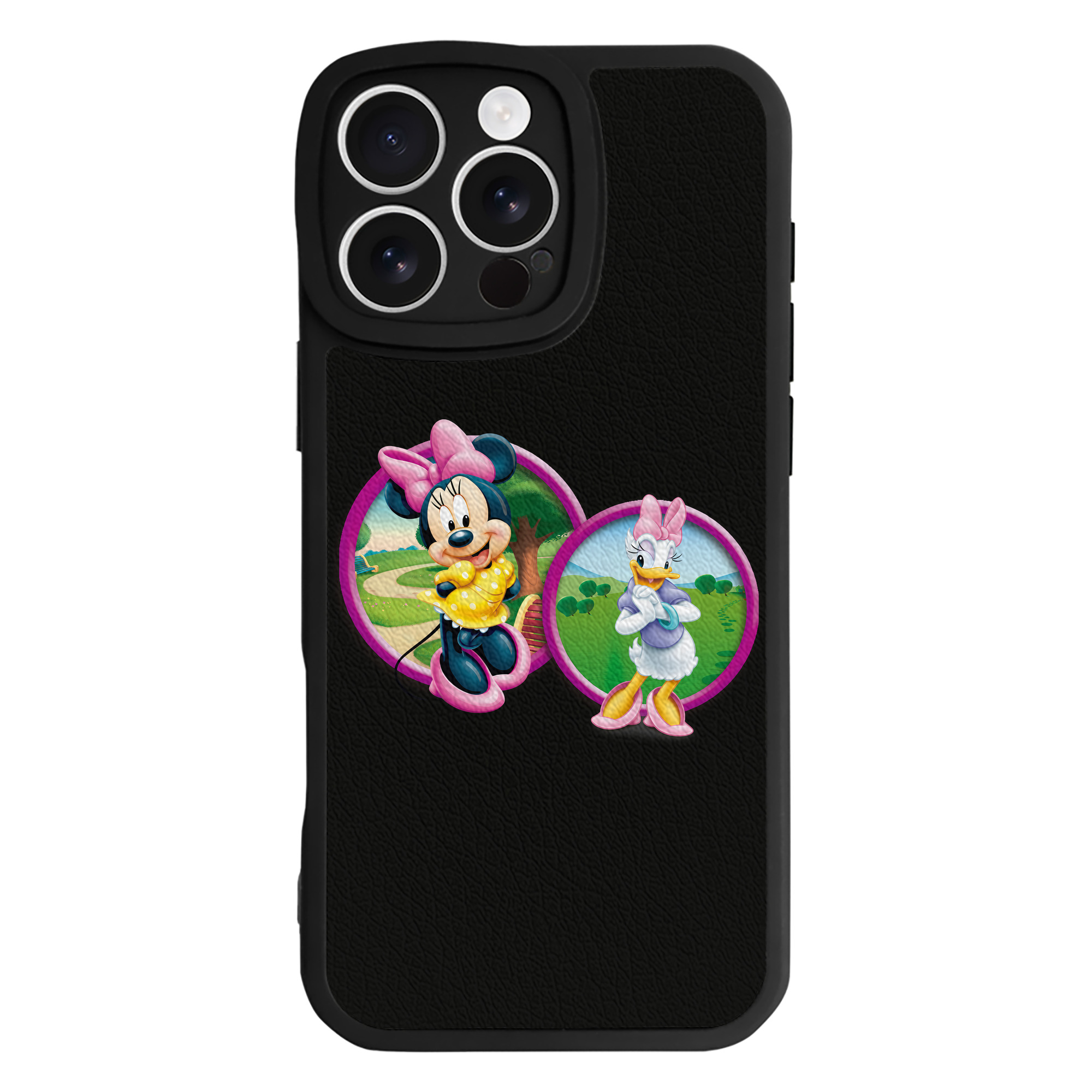 （画像用） ミッキーマウス Mickey Mouse 【iPhone 16シリーズ対応】シリコンスマホケース（レザー調） 材質：シリコン